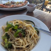 Garlic pasta at Caffe Mario Knysna in Knysna
