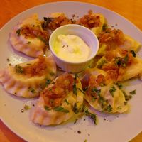 Pierogi at Chwast Food in Warsaw