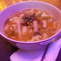 Soup of the day at Chwast Food in Warsaw