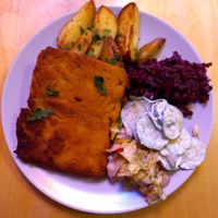 Vegan schabowy at Chwast Food in Warsaw