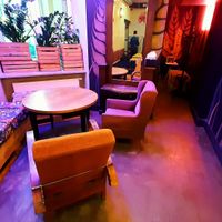 Neon lights at Chwast Food in Warsaw