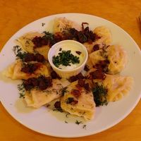 Pierogi ruski at Chwast Food in Warsaw