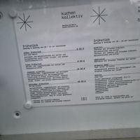 Frühstückskarte at kuchen kollektiv in Bochum