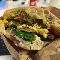 Vegan melt  at Beat Street Cafe in Christchurch