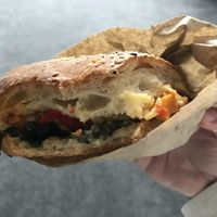 Vegan melt  at Beat Street Cafe in Christchurch