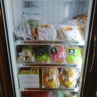 Frozen loving hut products for sale. at Miracle Green House in Hsinchu