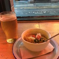 Lentil dahl (GF/VE) at Soup Kitchen in Manchester