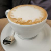 Cappuccino at OMNES CAFFE Arleta in Cesky Krumlov