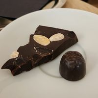 Cherry and dark chocolate at OMNES CAFFE Arleta in Cesky Krumlov