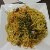 Noodles with vegetables and shitake mushrooms at Vantana in Sevilla