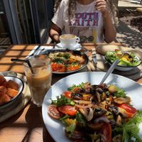   at Cafe Maarag in Kfar Vradim