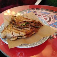 Pulled jackfruit sandwich at KIRAS - Totoriu 7 in Vilnius