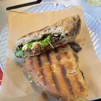 Mushroom and cheese sandwich   at KIRAS - Totoriu 7 in Vilnius