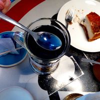 Blue tea at Chaika cafe :) at KIRAS - Totoriu 7 in Vilnius
