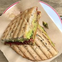Beet avocado sandwich  at KIRAS - Totoriu 7 in Vilnius