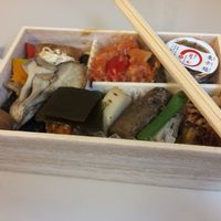 Bento #1 box in person at Masumoto - Shinjuku in Tokyo
