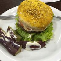hamburger  at Rio Vegano in Rio De Janeiro