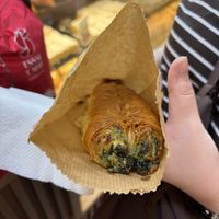 Vegan spinach burek  at Senso bakery in Kotor