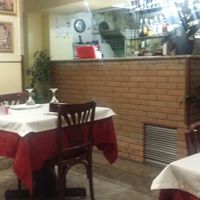 eating room near the entrance at Ganesh Ji in Venice