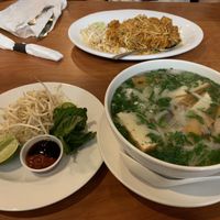 Vegan pad Thai and pho at Thai Meal in Plantation