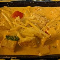 Red Coconut Curry at Thai Meal in Plantation
