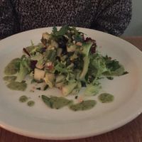 Melon, Blueberry Salad with Basil Vinaigrette Dressing at Black Bear Cafe in Belfast