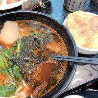 Noodles with seaweed, radish and deep fried potato at So Yuet Hin 素悅軒 in New Territories
