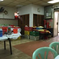 End of Dining Hall at Ching Chung Koon 青松觀 in New Territories