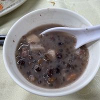 Red bean sweet soup as dessert   at Fat Chee Vegetarian 佛慈齋 in New Territories
