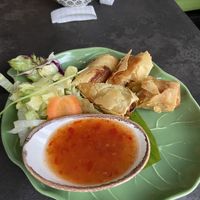 Vegan Springrolls 😍 Supergood!   at Green Mango in Malmo