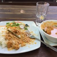 Vegan curry... look d too good to remember to take a pic when it was served. :- at Green Mango in Malmo