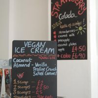 Vegan Ice-cream and shakes menu at Spa Juice Bar - Greenwich in South East London