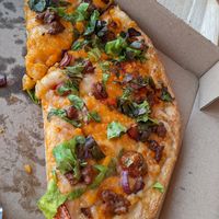 Vegan cheeseburger pizza at SOL Pie Pizza in North Canton