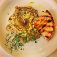 The Melitzanosalata eggplant dip. Also DELICIOUS. 5/5 at Liondi in Athens