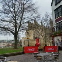 View to Exeter Cathedral from the Plant Cafe at The Plant Cafe in Exeter