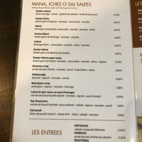 Menu at O'Saj in Toulouse