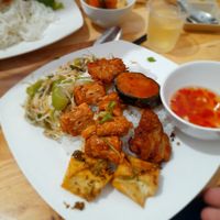 Rice dish at Quán Chay Thiên Thành in Ho Chi Minh City