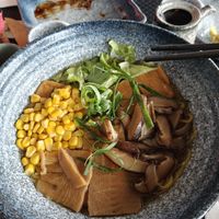 Kinoku Supu Ramen without Eggs (vegan) at YUZU RAMEN in Sao Miguel