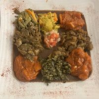 Veg platter  at Nile Ethiopian in Richmond