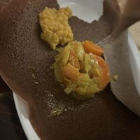 Cute side dish for my daughter of cabbage and split peas. She ate three servings of the cabbage! Kid approved 😋  at Nile Ethiopian in Richmond