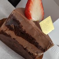 Chocolate cake at Nanahako Macrobiotic Sweets in Osaka