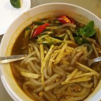 The famous assam laksa at Loving Cafe in Kuala Lumpur