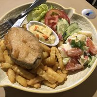 Fish and chips at Loving Cafe in Kuala Lumpur