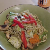 Herb noodles (so tasty) at Loving Cafe in Kuala Lumpur