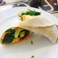 vegan wrap with smoked tofu at Refresh Restaurant - Re Fresh in Bratislava