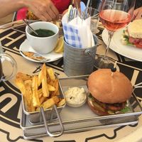 vegan burger at Refresh Restaurant - Re Fresh in Bratislava