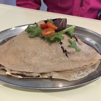 Fully-loaded burrito crepe at Bluhouse Market and Cafe in North Vancouver