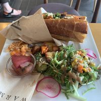 Sandwich and salad lunch set  at Nagisa Warms in Otsu