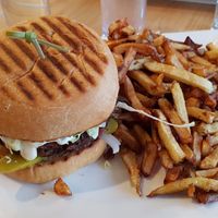 Vegan cheeseburger at Pure Kitchen - Richmond Rd in Ottawa