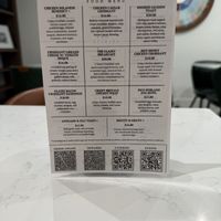 Food menu, many can be vegan and gluten-free  at The Coffee Class Village Square in Las Vegas